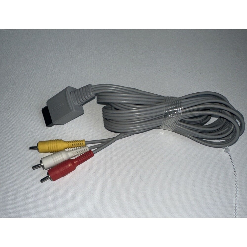 Nintendo Wii Replacement AV Cable Composite Video Audio Cord